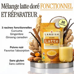 Latte doré aux Curcuma et Gingembre