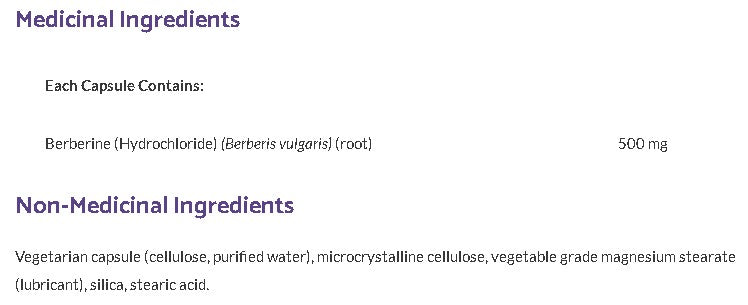 Berberine HCl · 500 mg