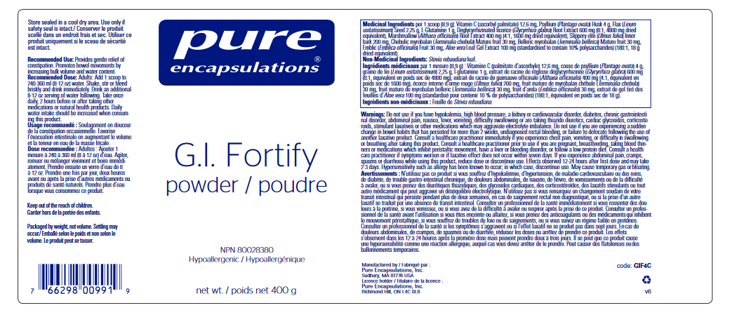 Gi Fortify Powder G.I. Fortify Powder – JF Gaudreau