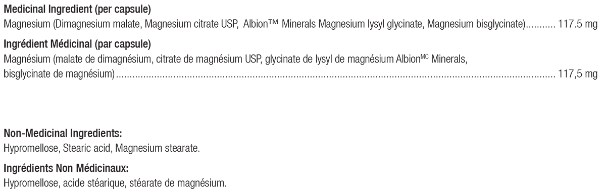 Reacted Magnesium capsule