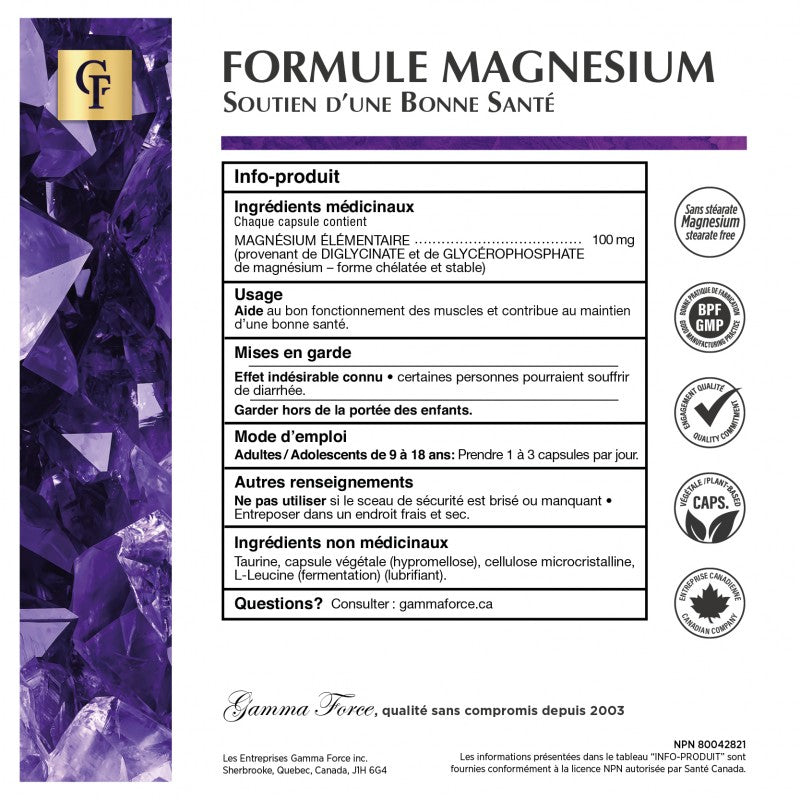 Formule Magnésium