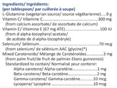 L-Glutamine Plus (L-glutamine avec antioxidants)