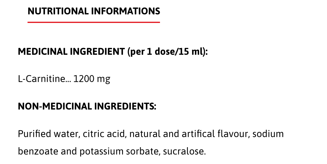 L-Carnitine Liquide