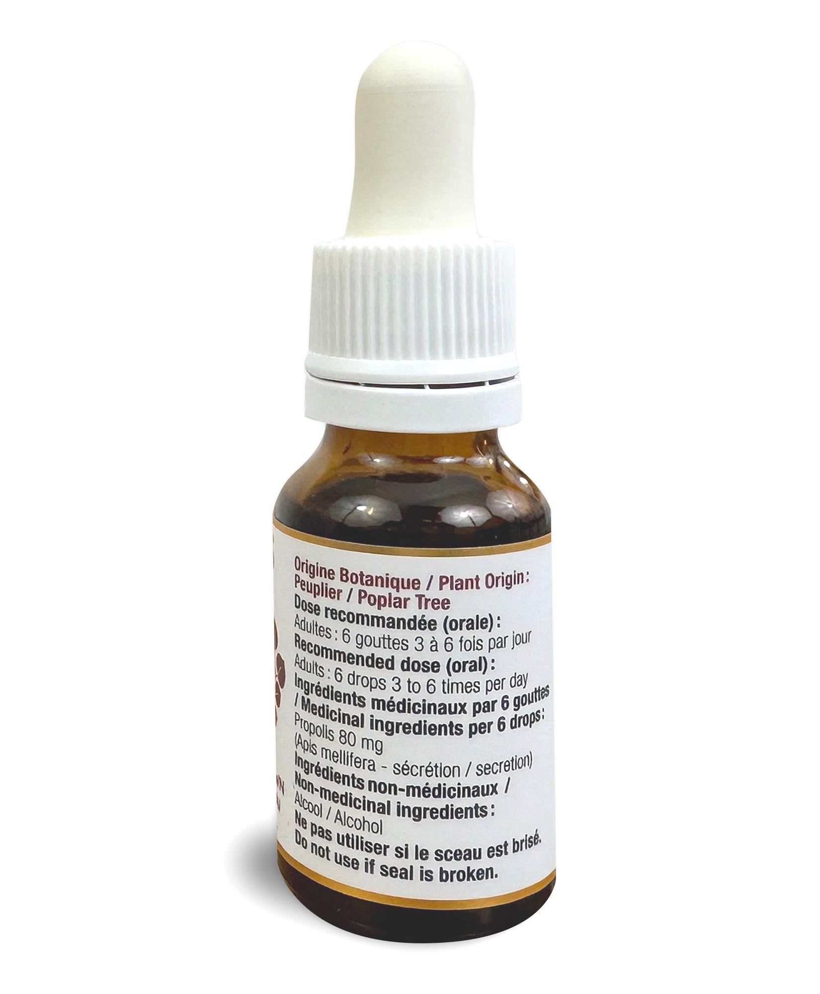 Propolis Brune peuplier en goutte