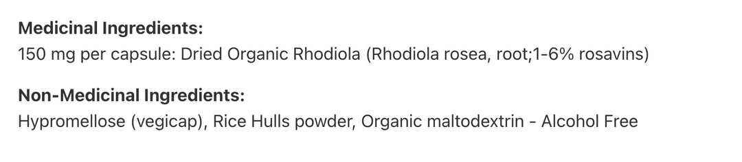 Rhodiola végécaps